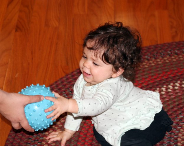 Taking the ball from Meg